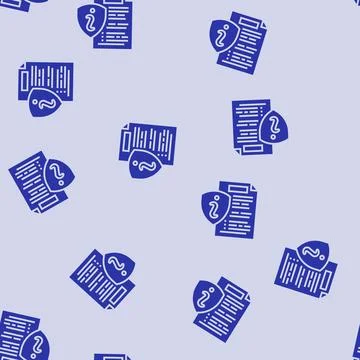 Information document glyph seamless pattern Illustrazione stock