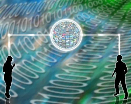 Information exchange イラスト素材