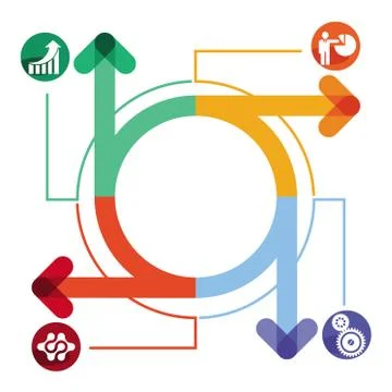 Information exchange symbol, concept Stock Illustration