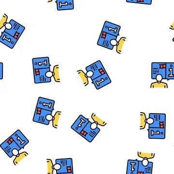 Information expert vector seamless pattern イラスト素材