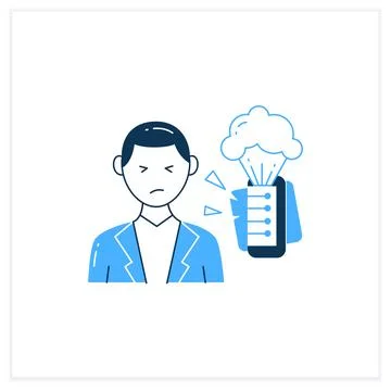 Information explosion flat icon Illustrazione stock