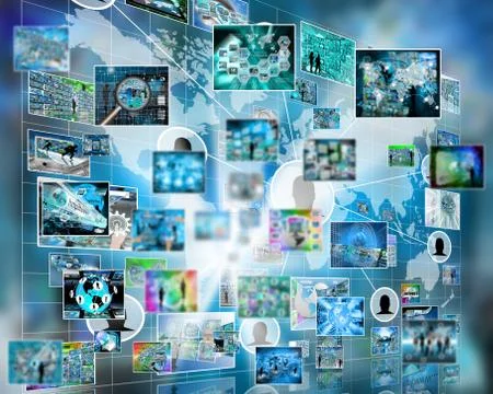 Information explosion Stock Illustration