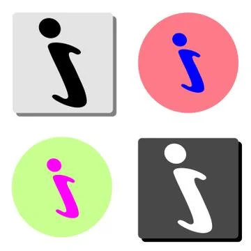 Information. flat vector icon Stock Illustration