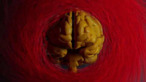 Information Flow Orbiting the Human Mind Stock-Footage 324884205