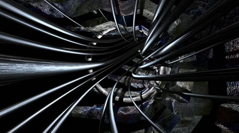 Information flow tunnel Stock Footage 52150632