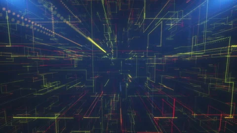 Information flows Stock Footage 231054907