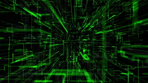 Information flows through lines of communication Stock Footage 231345388