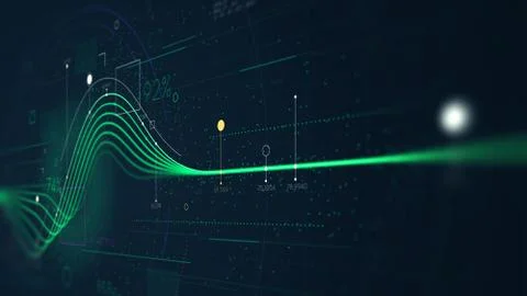 Information graph data showing flow of financial resources, business Intellig Stock Photos