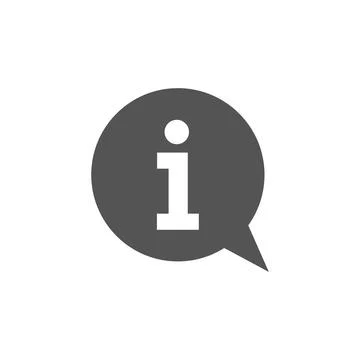 Information Help Desk Icon Vector Template Illustrazione stock