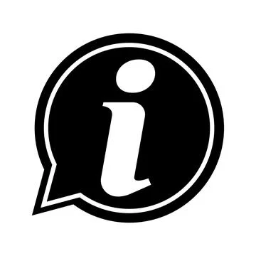 Information help icon,  helpdesk info bubble desk. Vector sing isolated on wh Illustrazione stock