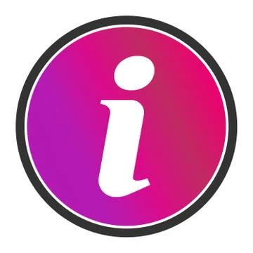 Information help icon,  info bubble desk. Vector sing isolated on white backg Illustrazione stock