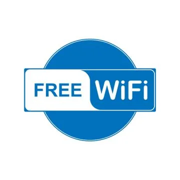 Information icon about free access to the WiFi network Stock Illustration