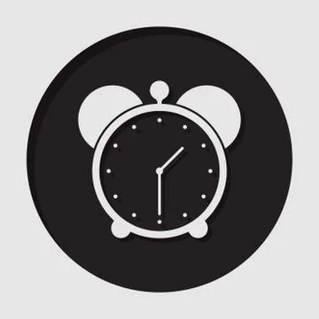 Information icon - alarm clock Stock Illustration