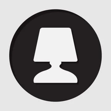 Information icon - bedside table lamp Stock Illustration
