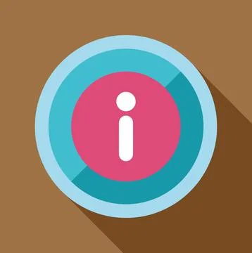 Information icon button flat design vector illustration 스톡 일러스트