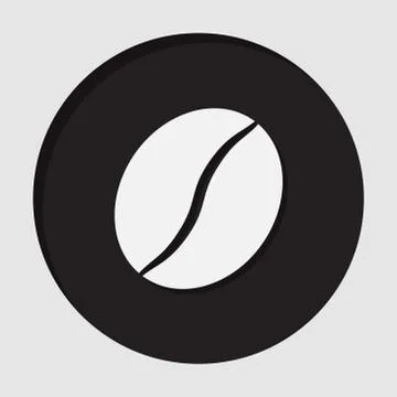 Information icon - coffee bean Stock Illustration