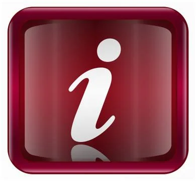 Information icon dark red, isolated on white background イラスト素材