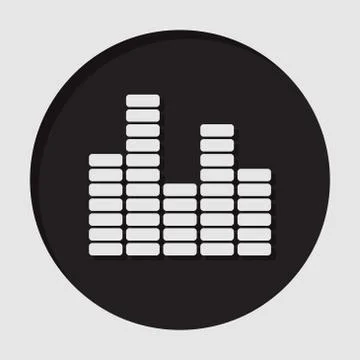 Information icon - equalizer symbol Stock Illustration