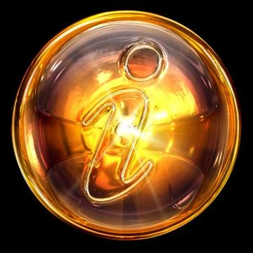 Information icon fire, isolated on black background Stockillustratie