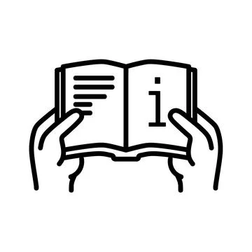 Information icon. Flat pictogram for web. Line stroke. Simple info guide symb Stock Illustration