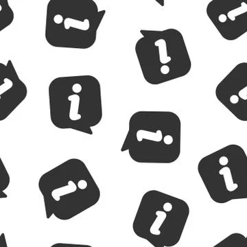 Information icon in flat style. FAQ help vector illustration on white isolate イラスト素材