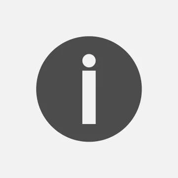 Information icon isolated on white background. Vector illustration. Stock Illustration