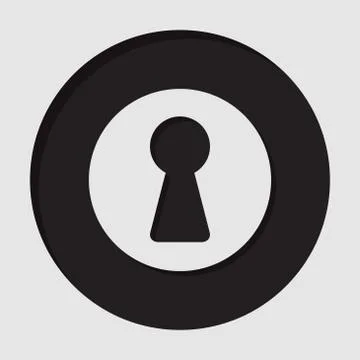 Information icon - keyhole Stock Illustration
