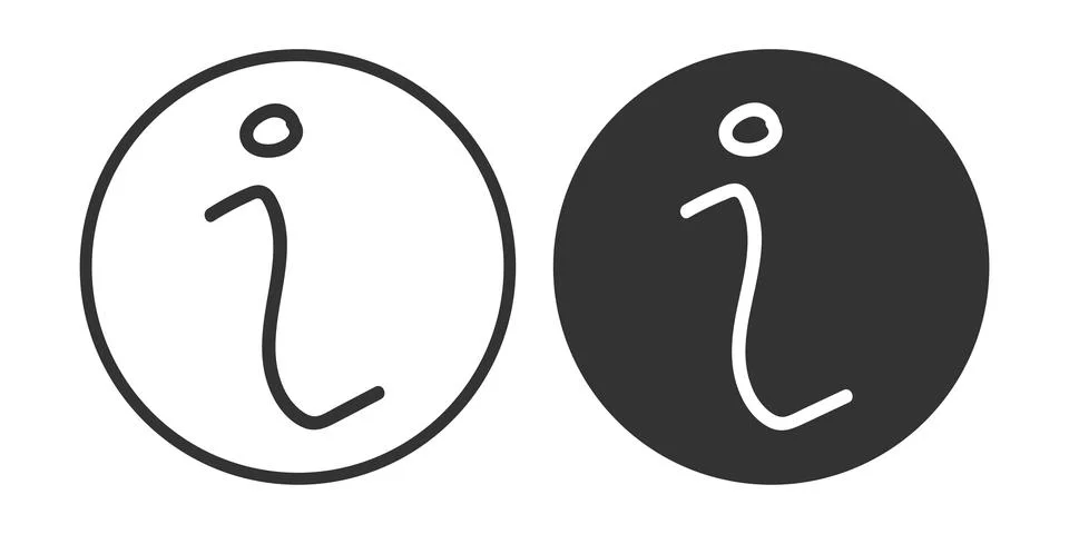 Information icon. Knowledge app button illustration symbol. Sign info vector. Stock Illustration