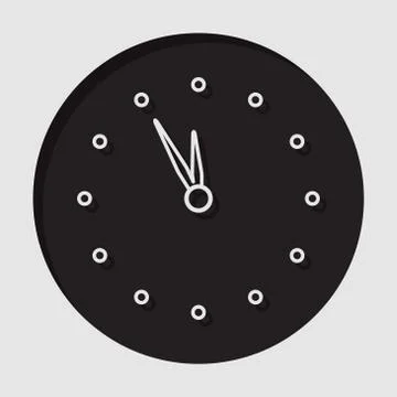 Information icon - last minute clock Stock Illustration