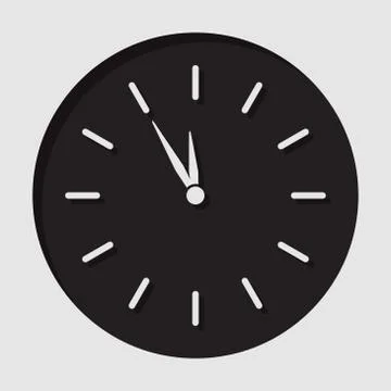 Information icon - last minute clock Stock Illustration