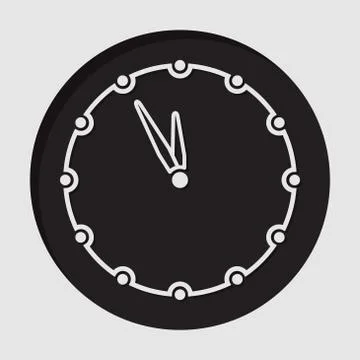 Information icon - last minute clock Stock Illustration