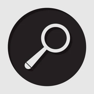 Information icon - magnifier Stock Illustration