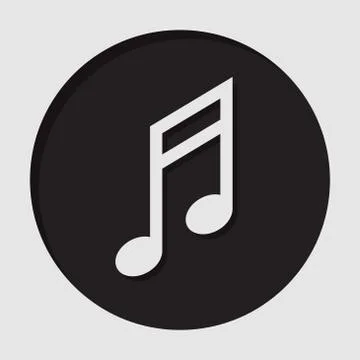 Information icon - musical note Stock Illustration