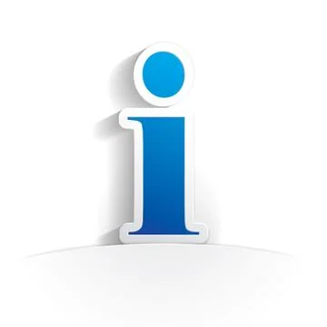 Information icon paper Stock Illustration