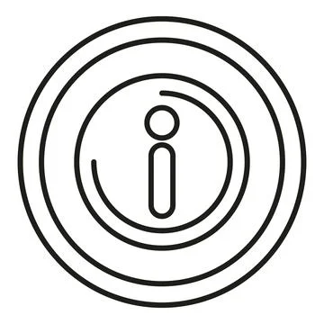 Information icon providing help and support details Stockillustratie