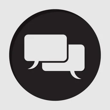 Information icon - speech bubbles Stock Illustration