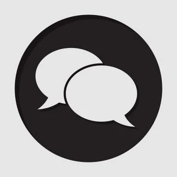 Information icon - speech bubbles Stock Illustration