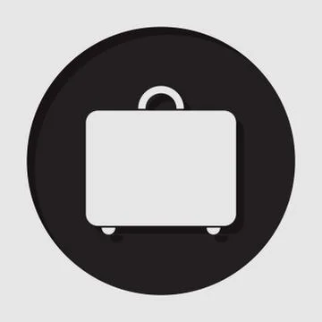 Information icon - suitcase Illustrazione stock
