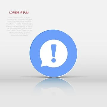 Information Icon vector illustration in flat style isolated on white backgr.. Stock Illustration