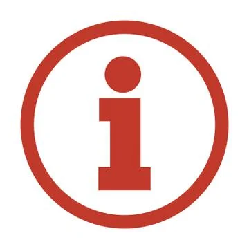Information icon on white background. Stock Illustration