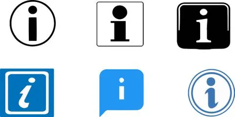 Information icon on white background Stock Illustration