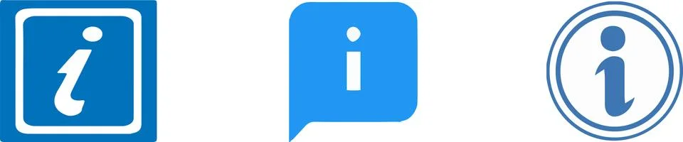 Information icon on white background Stock Illustration