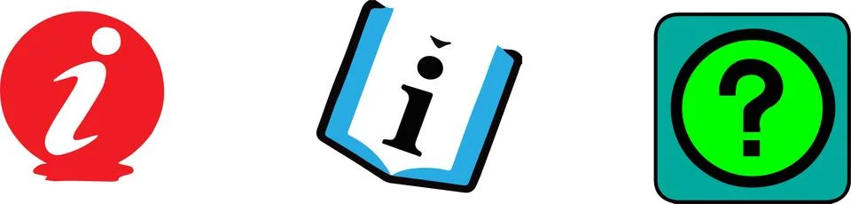 Information icon on white background Stock Illustration