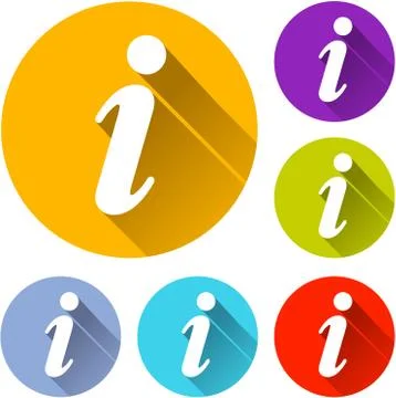 Information icons Stock Illustration