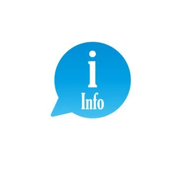Information, info icon. Vector illustration, flat design. Stock Illustration