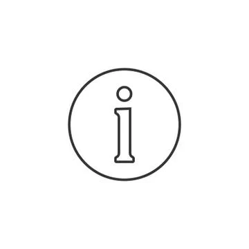 Information, info icon. Vector illustration, flat design. Stock Illustration