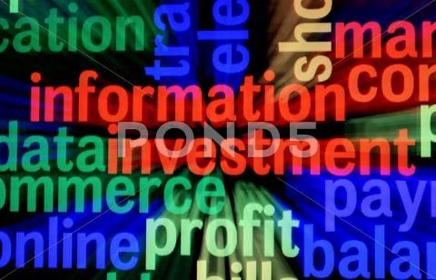 Information investment profit Stock Illustration