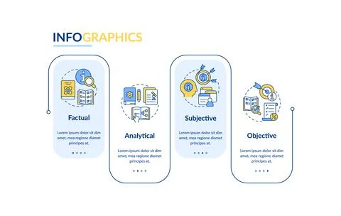 Information kinds rectangle infographic template Stock Illustration