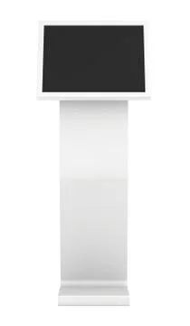 Information kiosk. Information terminal. interactive kiosk on white background Stock Illustration