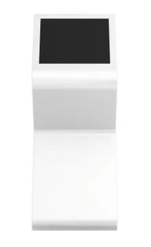 Information kiosk. Information terminal. interactive kiosk on white background Illustrazione stock